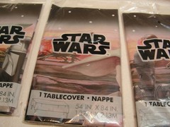 3 X Star Wars Party Decorations Tablecover lot set. 54″ X 84″