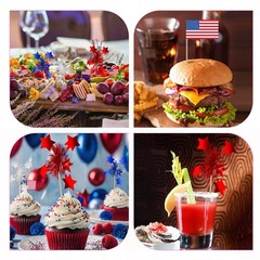 BOARDFEB 160Pcs 4th of July Cupcake Toppers, Patriotic Foil Firework Toothpic…