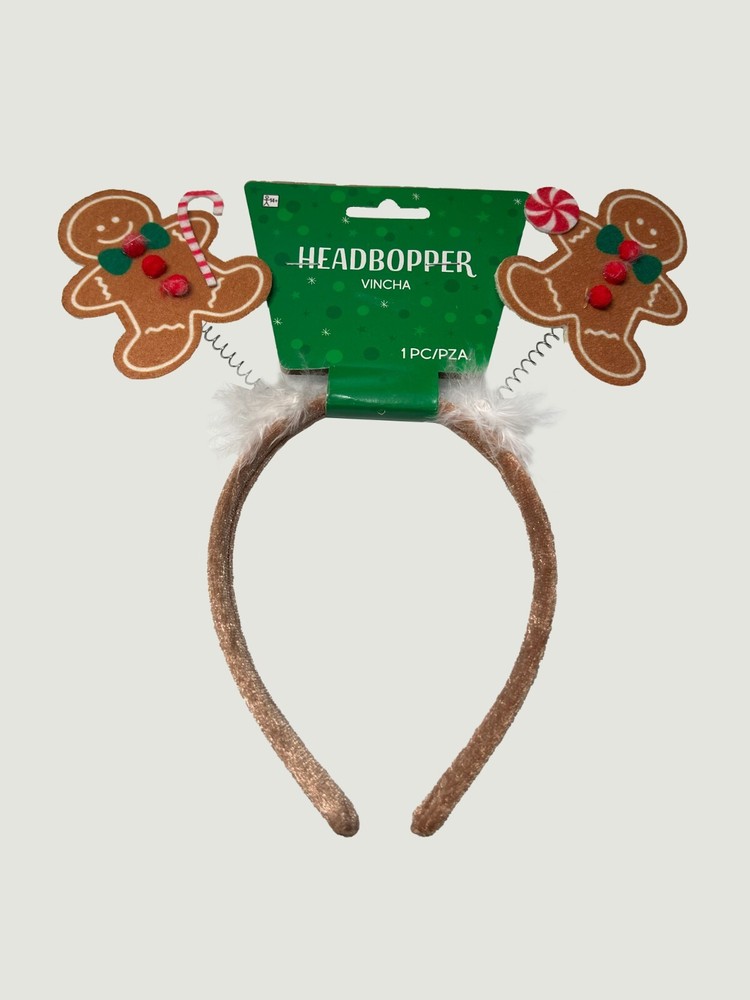 Amscan Christmas Gingerbread Headbopper Headband – Holiday Party Accessory
