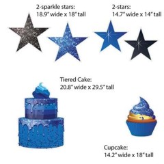 Birthday Yard Sign Accessories, 12pcs, Birthday Yard Card Lawn Sign Set