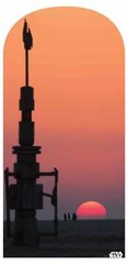 Star Wars Jakku Sunset Backdrop Cardboard Cutout Scenery / Standup Official