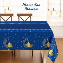 Childom 3 Pack Ramadan Table Cloth,Ramadan Decorations for Home,54″ x 108″ Eid M