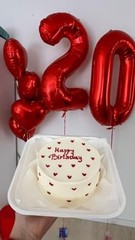 40 Inch Balloon, Giant 9 Number Balloons for 9th Birthday Number 9 Red