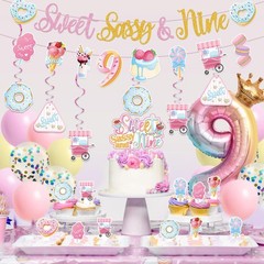 Sweet Sassy And Nine Birthday Decorations- 9th Birthday Decorations For Girls…