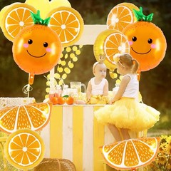 Orange Fruit Balloons, 12 Pcs Citrus Foil Balloons, Large Orange Mylar Slice …