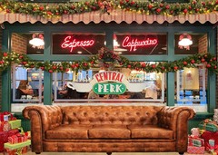 5x3ft Fabric Friends Backdrop for Photography Central Park Retro Pub Sofa Backgr
