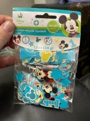 Mickey Mouse Disney 1st Birthday Party Table Confetti Fun To Be One 1.2oz. New!!