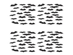 Bat Silhouettes Pack of 80 Halloween Party Decorations Hanging Bats Wall Decor