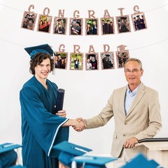 Congrats Grad Photo Banner Graduation Paper Photo Frame High School College G…