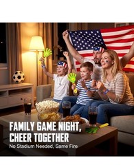 Patriotic USA Party Decoration Set w/ American Flag, Headband & Hand Clapper