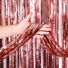 40th Rose Gold Happy Birthday Banner Confetti Balloon Party Decoration Supplies