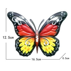 Intricate Iron Butterfly Wall Art Pieces Decorations for Home or Garden Areas