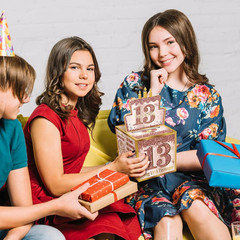 13Th Birthday Pull-Out Money Gift Box for Girls – Pink Rose Gold Happy Sweet 13T