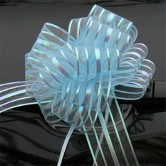 Decor Wedding Pull UK Wrap Party Organza Pom Gift Bow Bows Large 50mm Ribbon