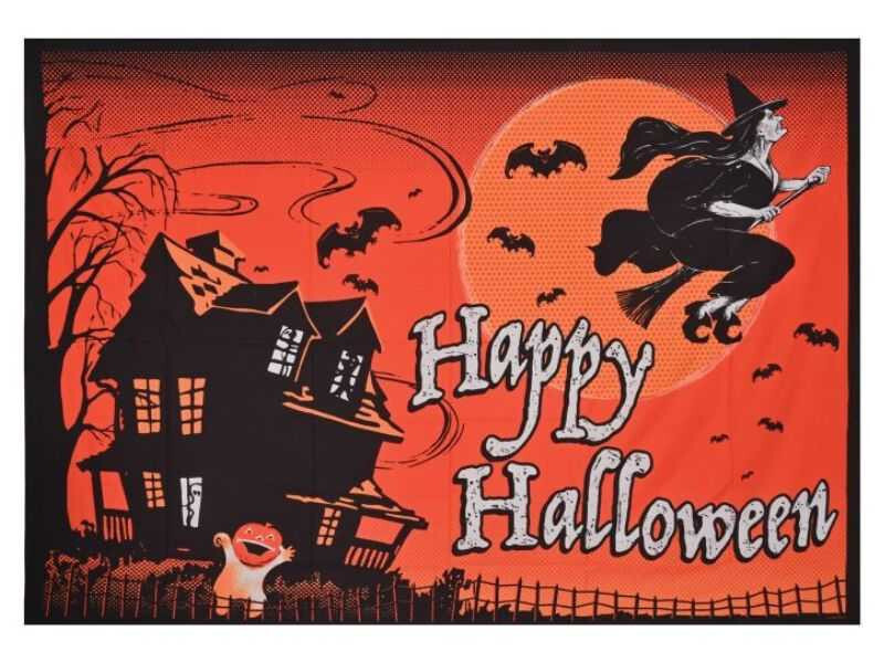 Halloween Photo Backdrop Photography Portrait Party Background Vintage 5′ x 7′