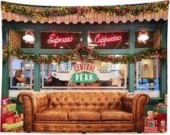 5x3ft Fabric Friends Backdrop for Photography Central Park Retro Pub Sofa Backgr