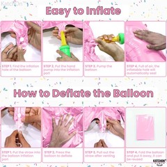 , Giant Light Pink Number 9 Balloon – 40 Inch | Foil 9 Balloon for 9th Decora…