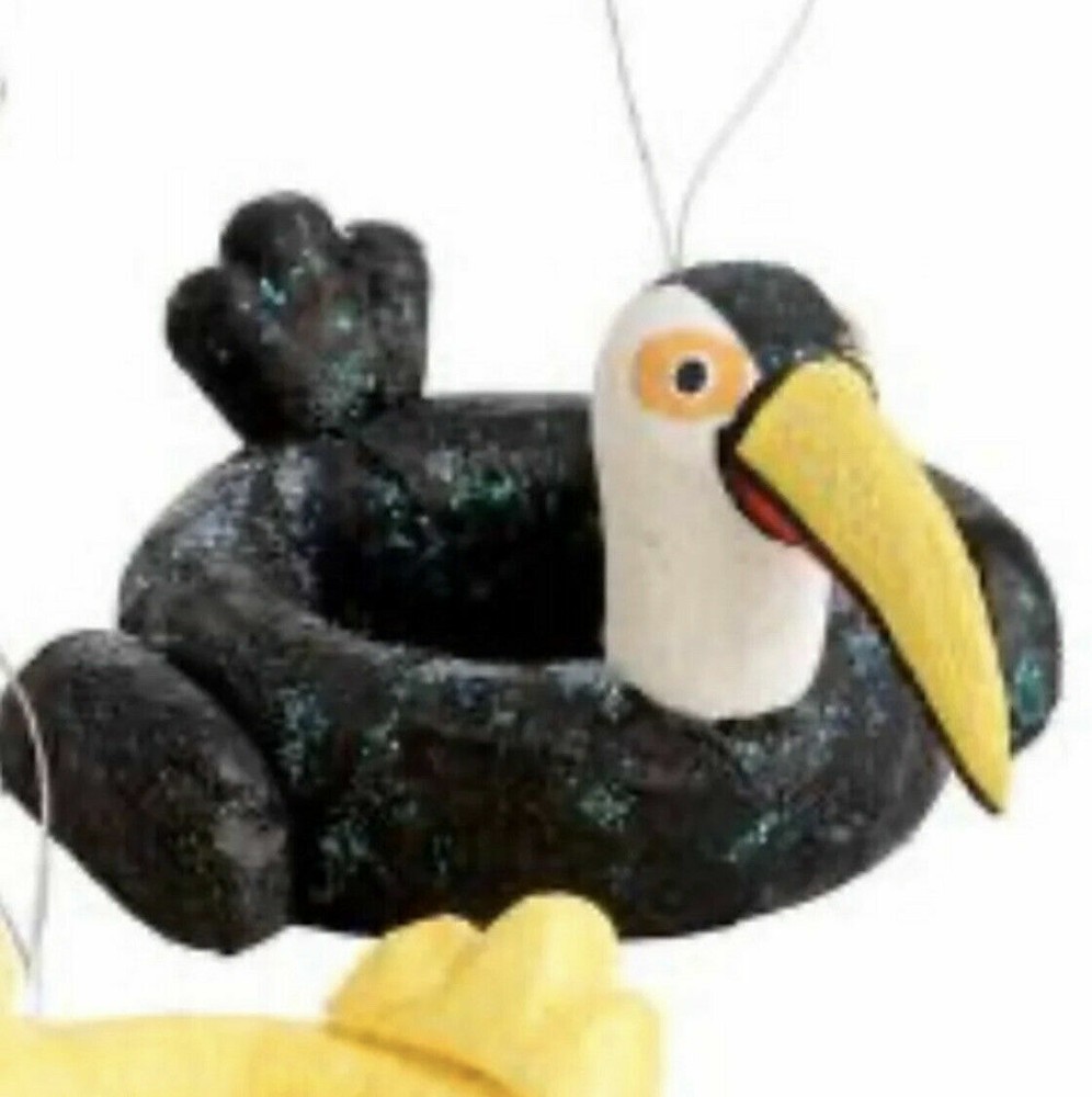 Toucan Parrot Pool Float Ornament – Floaty Swim Beach Tropical Bird Lightweight