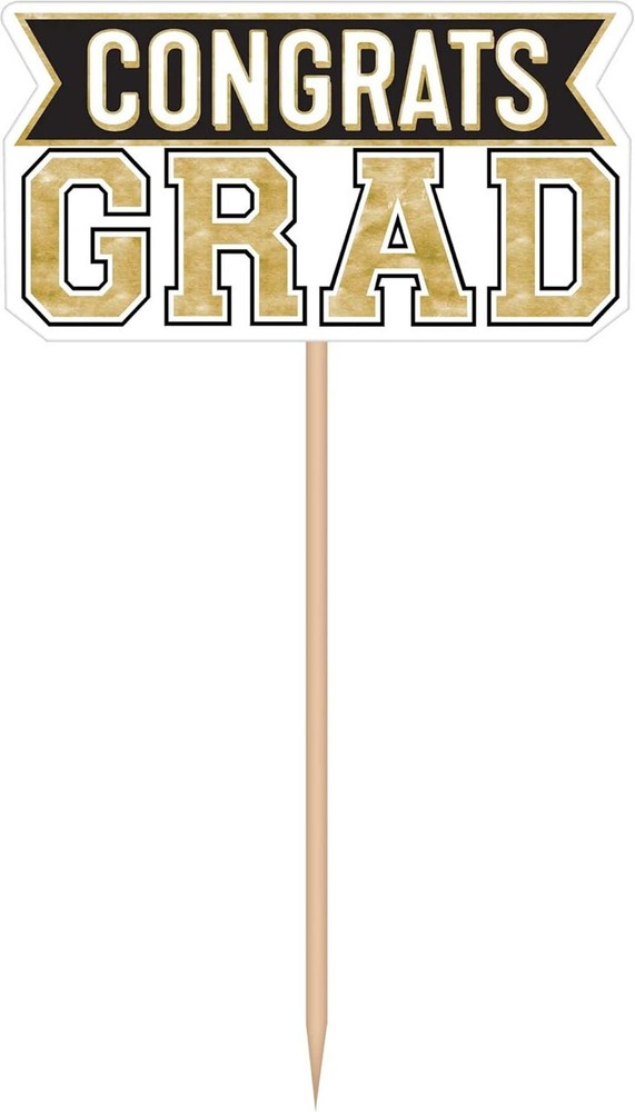 «Congrats Grad» Centerpiece Sticks 16″ x 9 1/4″ 6 Pcs