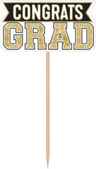«Congrats Grad» Centerpiece Sticks 16″ x 9 1/4″ 6 Pcs