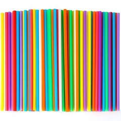 500 Pcs Colorful Disposable Drinking Plastic Straws.(0.23» diameter and 8.26…