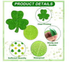 12 Pack St Patrick’s Day Decorations Glitter Shamrock Garland Hanging Streamers