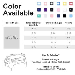 12 Pack Plastic Lace Tablecloth, White Plastic Table Cloths for Parties Dispo…