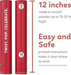 Red Powder Cannons Smoke Bombs Biodegradable Poppers | 2 Pack | Launch 25 ft …
