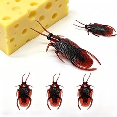 Halloween Prank Prop Roaches 5 Realistic