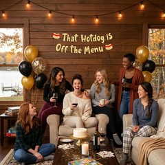 Pre-Strung Funny Bachelor and Bachelorette Party Gold Glitter Banner – Funny …