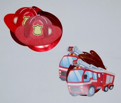 New Kid’s Party Red Fireman Birthday Party Hanging Streamer Set 30pc
