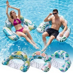 3 Pack Pool Floats Adult, OKSUWATER Pool Floaties with Two Cup Holders & Hand…