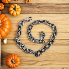 Scary Prop Chain Link Decor Fake Haunted Chains Costume Accessory