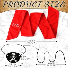 Halloween Pirate Costume Accessories Set – Eye Patches & Headbands for Men & …
