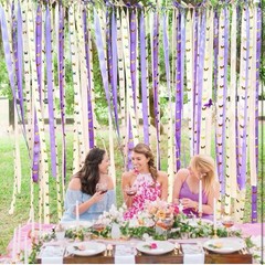Lavander Pink Floral Butterflies Party Decor Purple Blush
