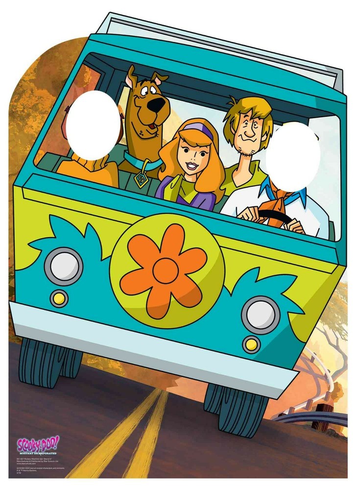 Scooby Doo Mystery Machine Van Stand-In Cardboard Cutout – Shaggy Fred Velma
