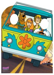 Scooby Doo Mystery Machine Van Stand-In Cardboard Cutout – Shaggy Fred Velma