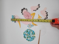 Vintage Stork Art Tissue Centerpiece Baby Shower Ambassador