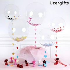Bobo Balloons 25 Packs, 24 Inch Helium Style Transparent Bubble Bobo Balloons…