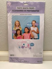 Mermaid Shine Party Photo Booth 10″ Props Ocean Birthday Party Decor 10 ct.