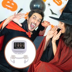 Retractable Realistic Vampire Zombie Fangs, Not Scratch, Reusable Fake Teeth