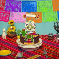 2 Packs Mexican Party Decoration 18 Feet Plastic Papel Picado Fiesta Banner Cin