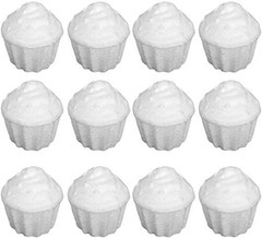12Pcs Foam Cupcake Foam Dummy Cake Model for Wedding Display Window Decorating –