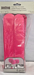 CELEBRATE IT Occasions Large Paper POM-POMS – 6 pcs, FUCHSIA