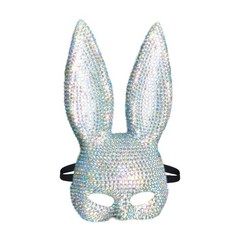 Realistic Rabbit Face Mask for Halloween Christmas Carnivals Fancy Dress Parties
