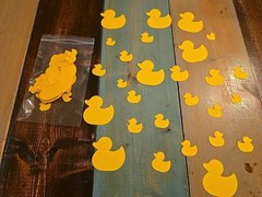 Party Decor Rubber Duck Confetti Table Scatter 100 Pieces