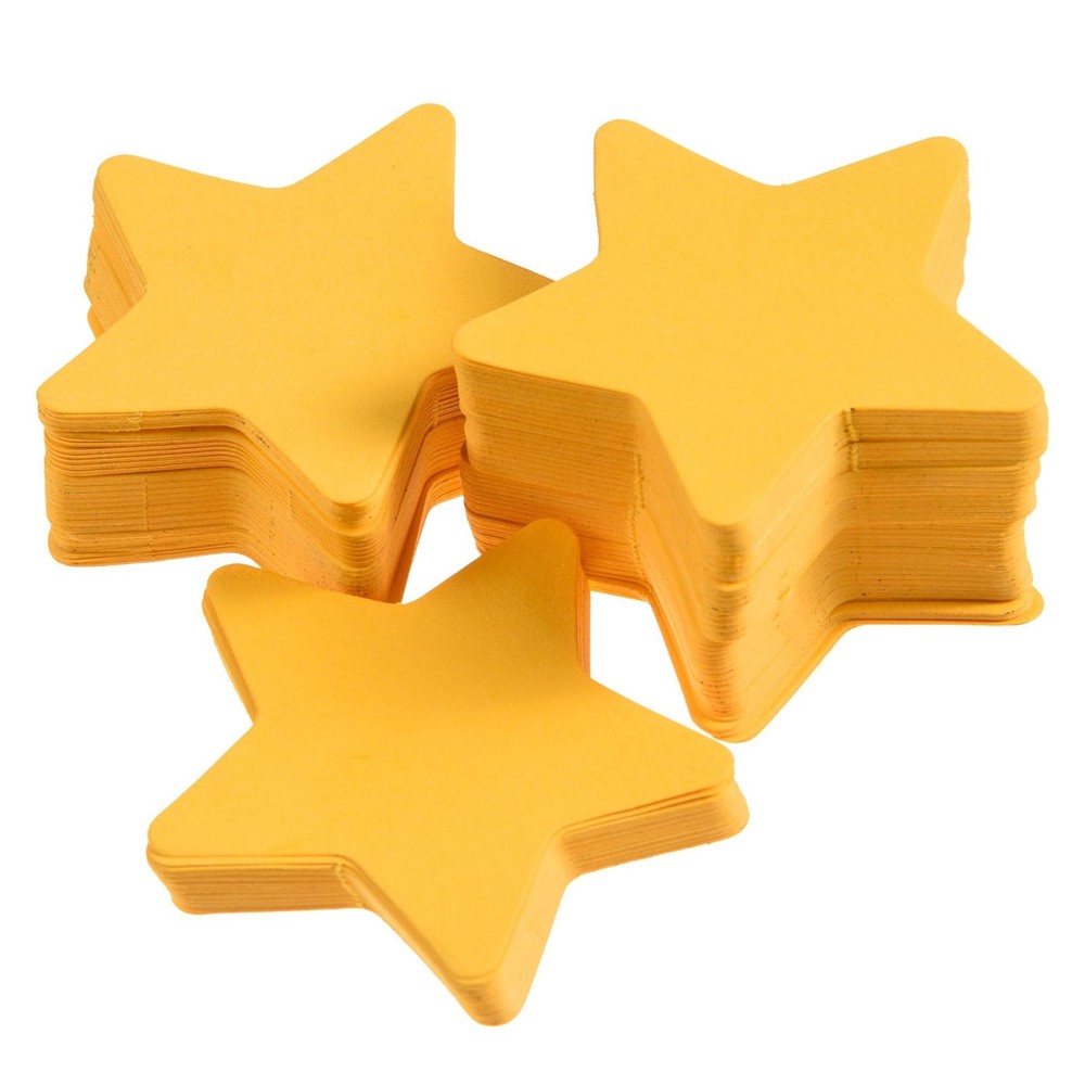 600 PCS Small Paper Star Cutouts 2 Inch Gold Shape Die Cuts Board Decor