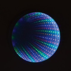 Round Infinity Mirror 42 LED Tunnel Light