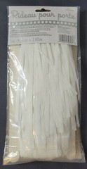 WHITE PLASTIC DOOR CURTAIN ~ Birthday Party Supplies Hanging Decoration NEW
