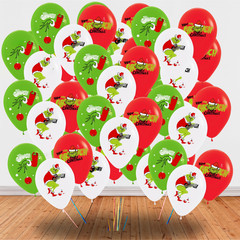 Grinchmas Xmas tableware party supplies decoration balloon centerpiece gift